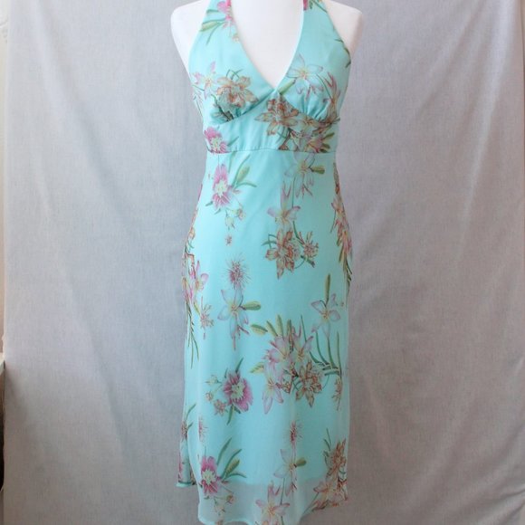Faith Passion Dresses & Skirts - Turquoise halter top dress